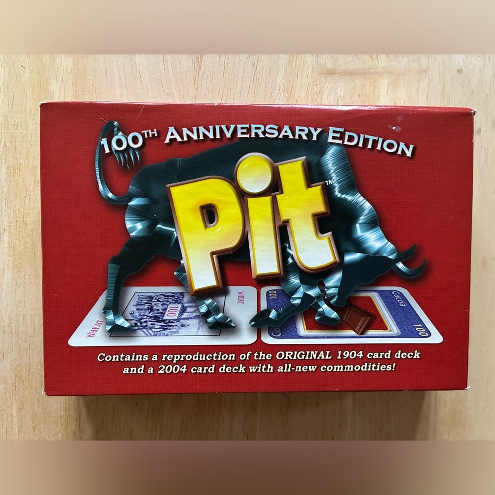 Pit Card Game 100th Anniversary Edition Reproduction 1904 Card Deck - Complete